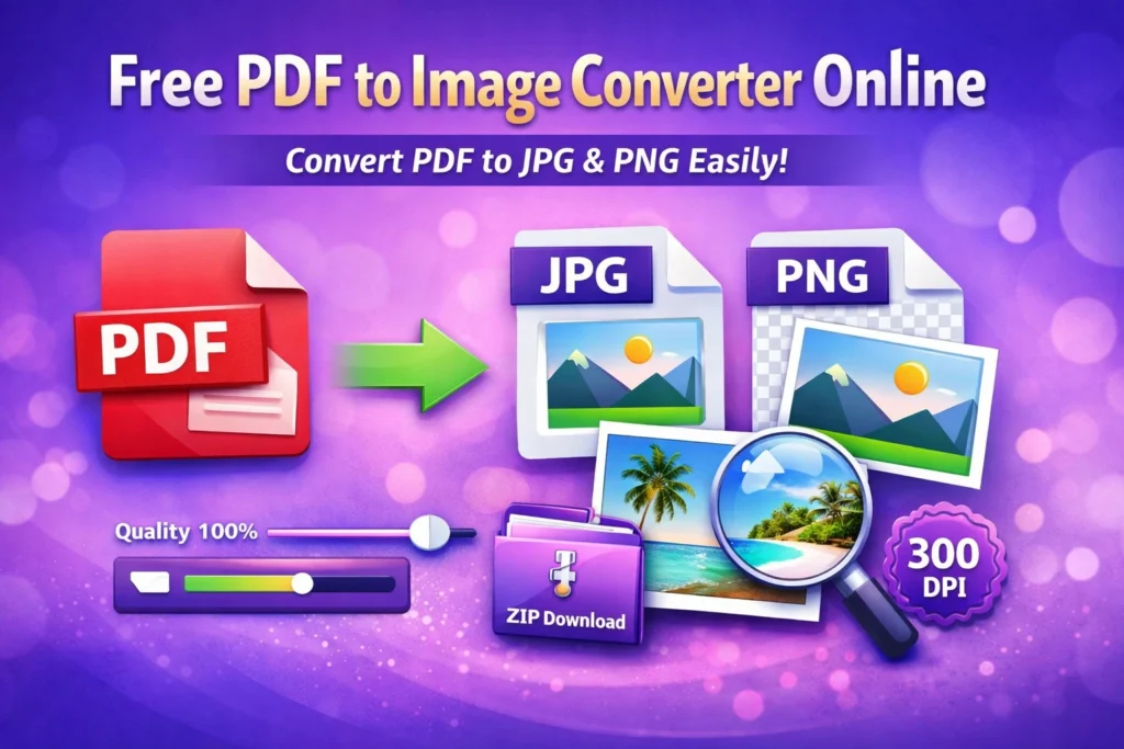 Free PDF to Image Converter Online – Convert PDF to JPG or PNG Instantly