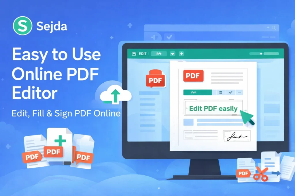 Easy to Use Online PDF Editor – Edit, Sign & Convert PDFs Free | Sejda