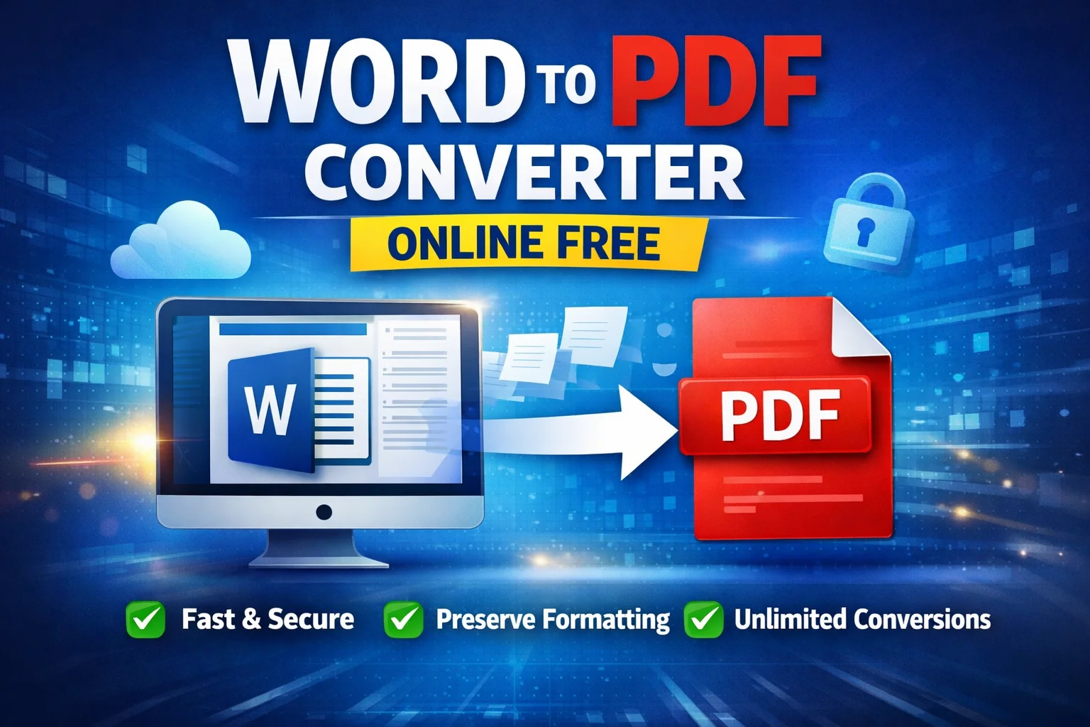 Online Word to PDF Converter: Convert Word to PDF Instantly