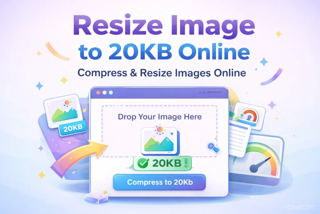 Resize Image to 20KB Online – Fast & Easy Tool