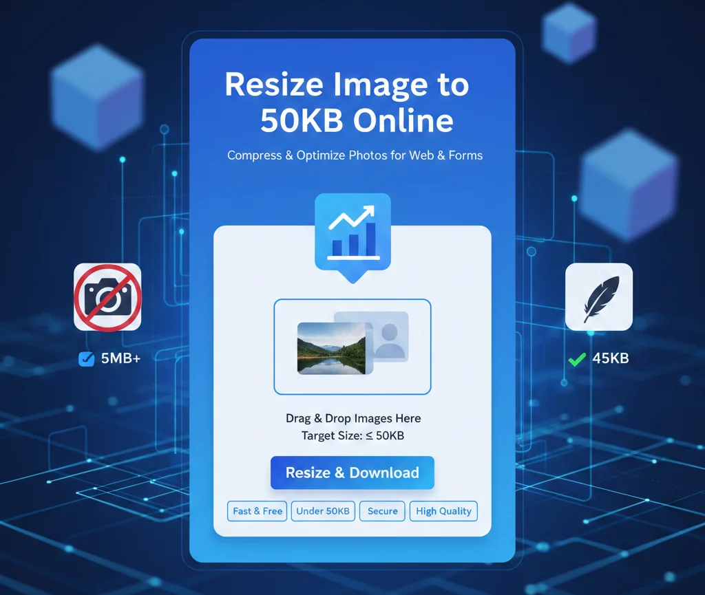 Resize Image to 50KB Online For Free: Compress Photos Without Losing Quality