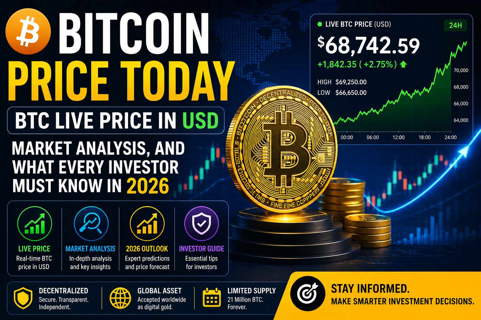 Bitcoin Price Today: BTC Live Price in USD, Market Analysis, and What Every Investor Must Know in 2026