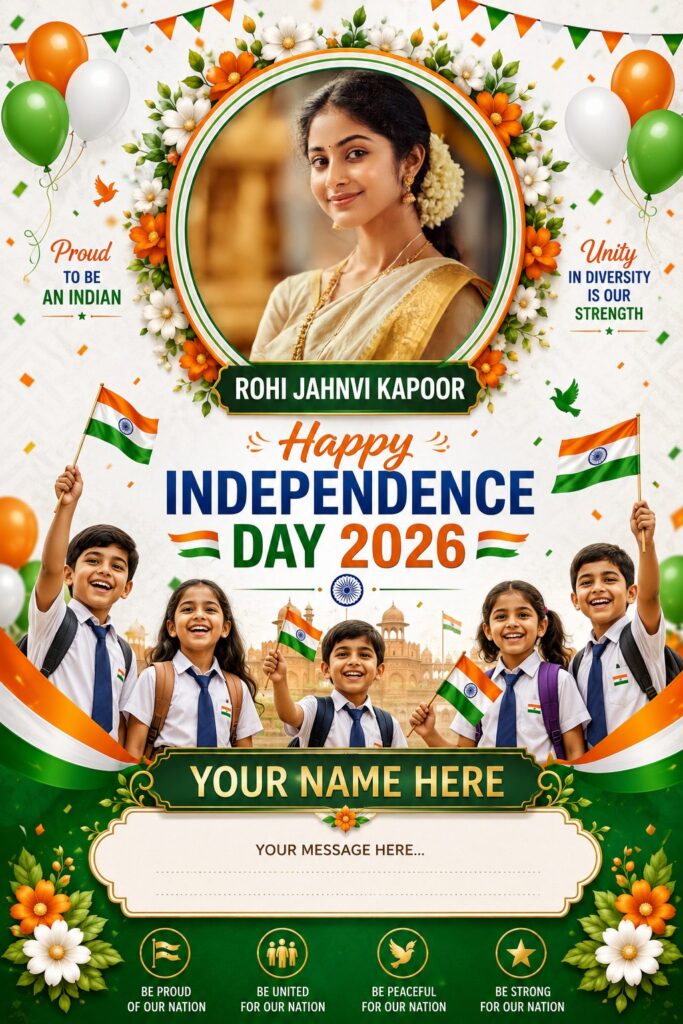 Happy Independence Day 2026 Ai Photo Frame Prompts for Gemini AI