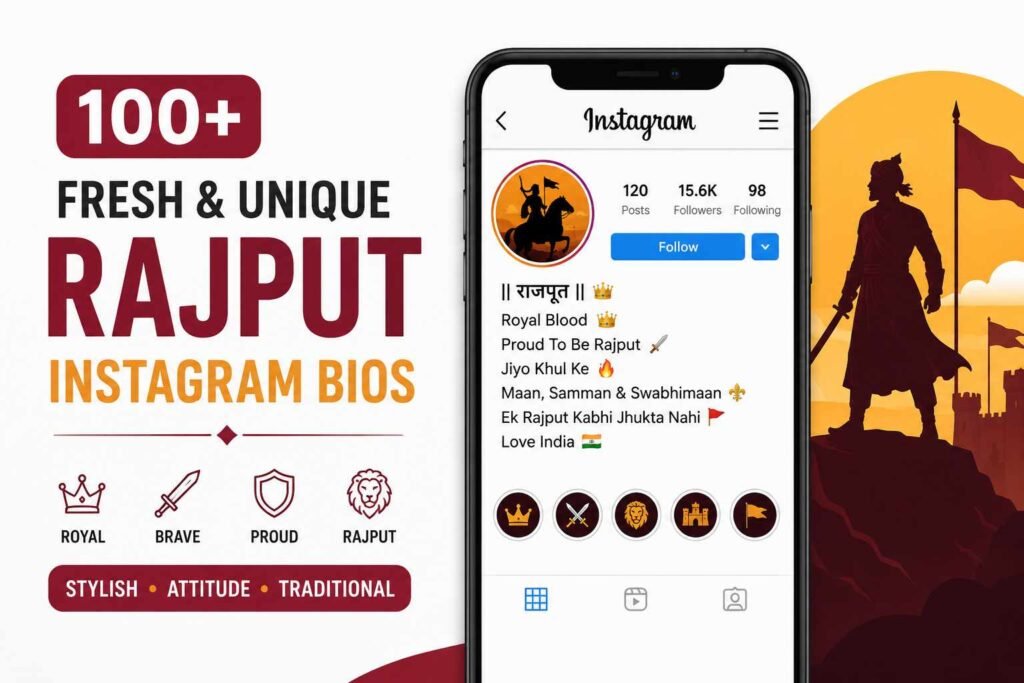 Rajput Instagram Bio Ideas – 100+ Stylish & Unique Bios