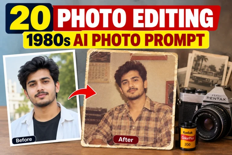 20 Photo Editing 1980s AI Photo Prompts for Viral Retro Photos