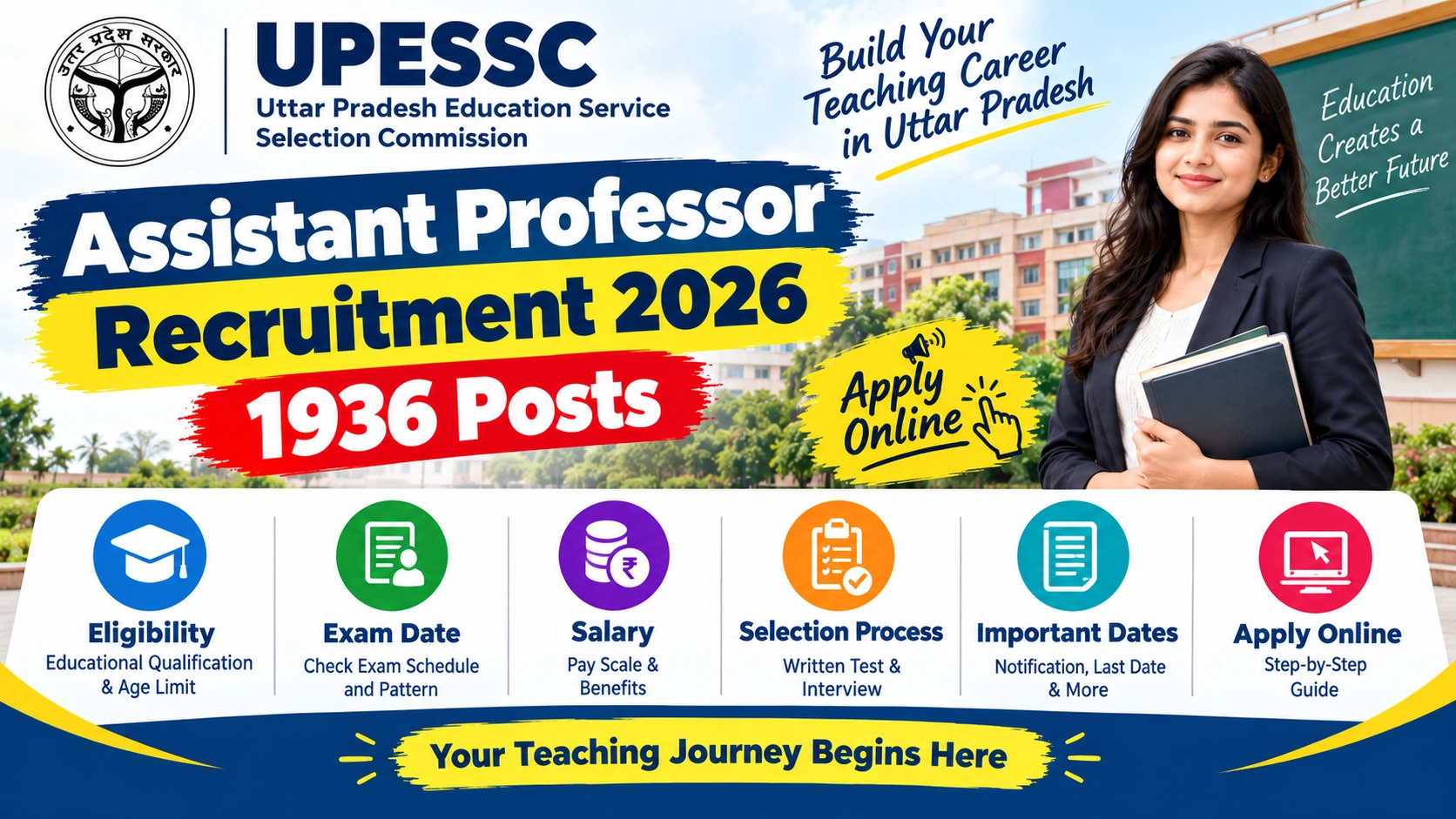 UPESSC Assistant Professor Recruitment 2026 – 1936 Posts