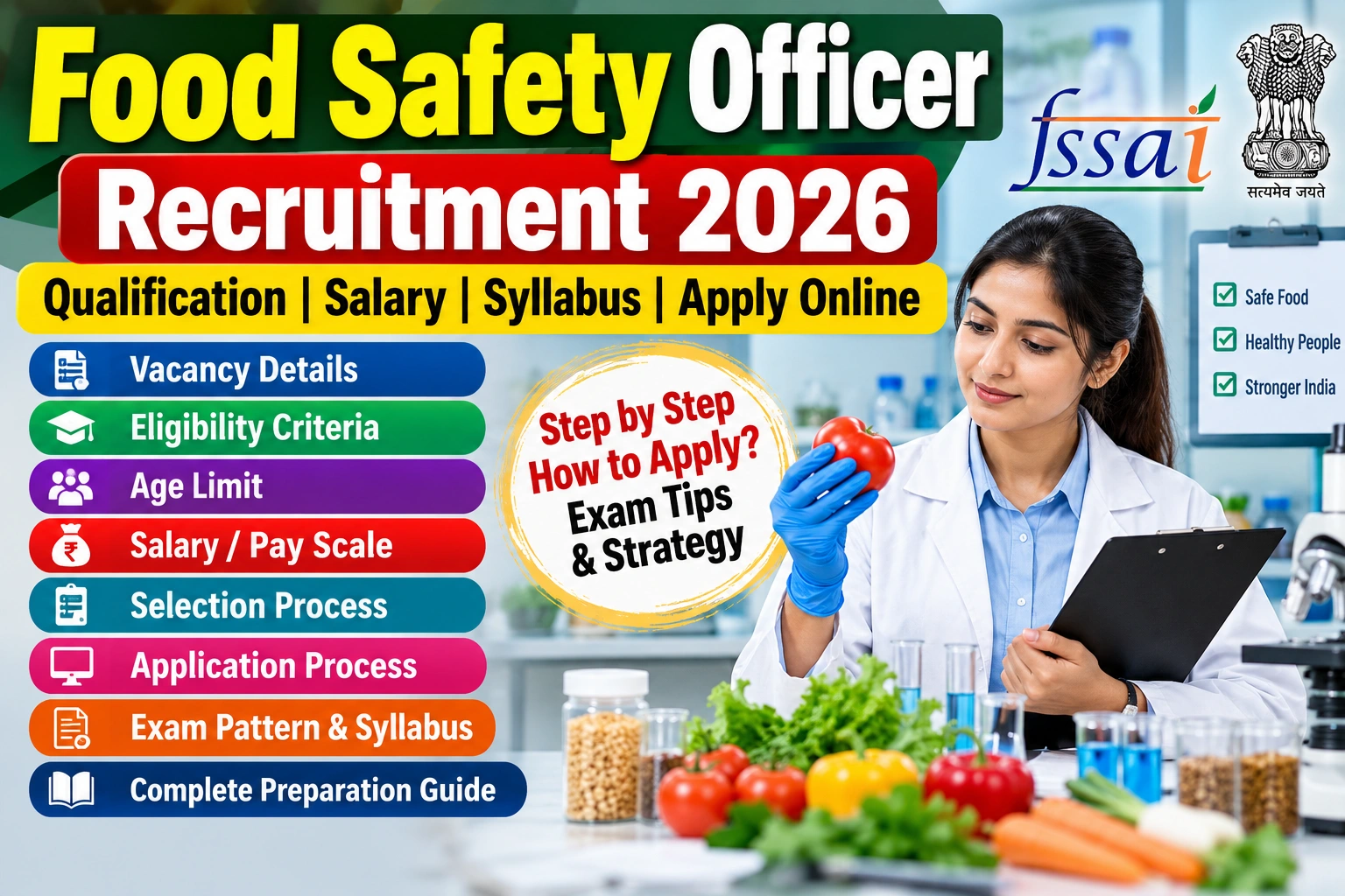 Food Safety Officer Recruitment 2026: Qualification, Salary & Syllabus